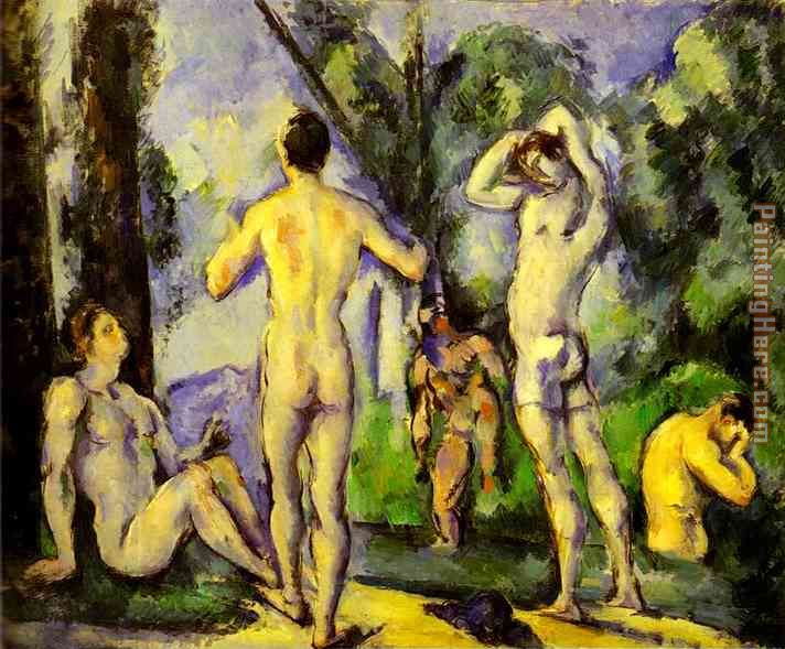 Paul Cezanne Bathers in the Open Air
